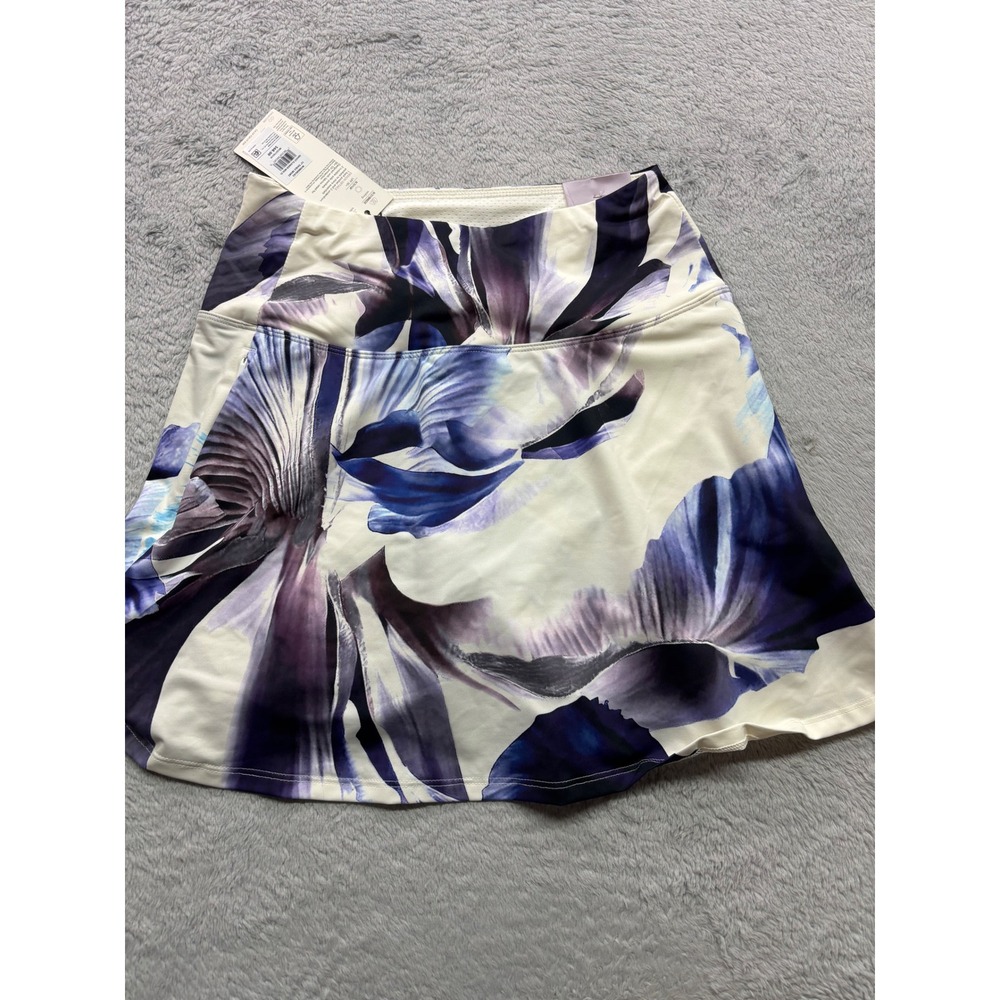 Calia Eagle Golf Skort Womens XS Floral Purple Blue White 15 Inch WCG17031P NWT